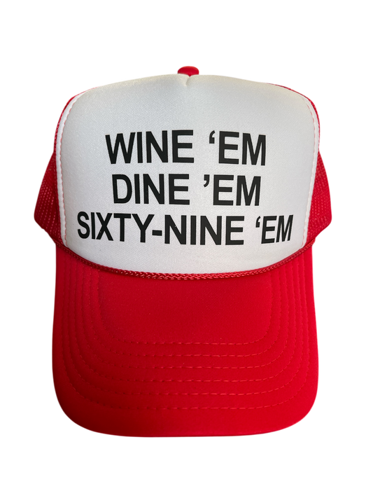 Wine Em Dine Em Hat